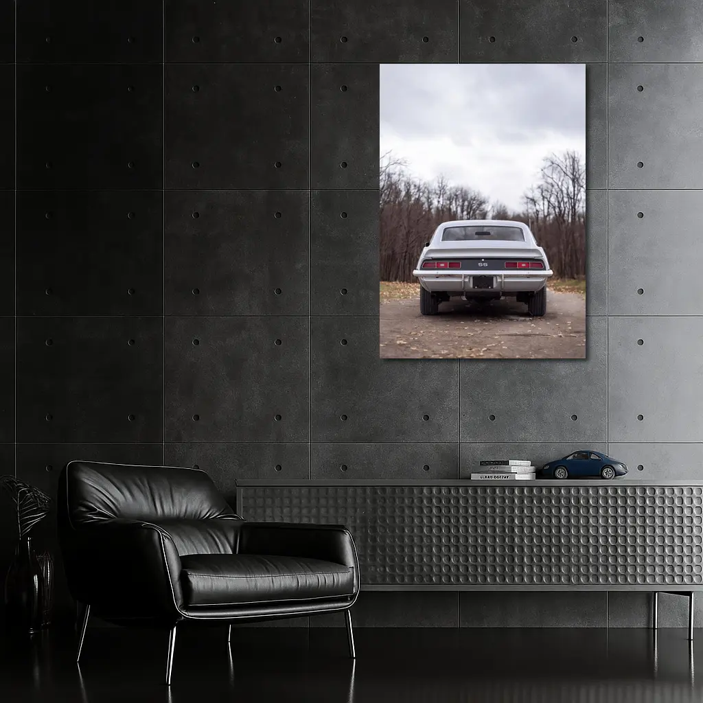 1969 Chevrolet Camaro SS Rear View – Wall Art
