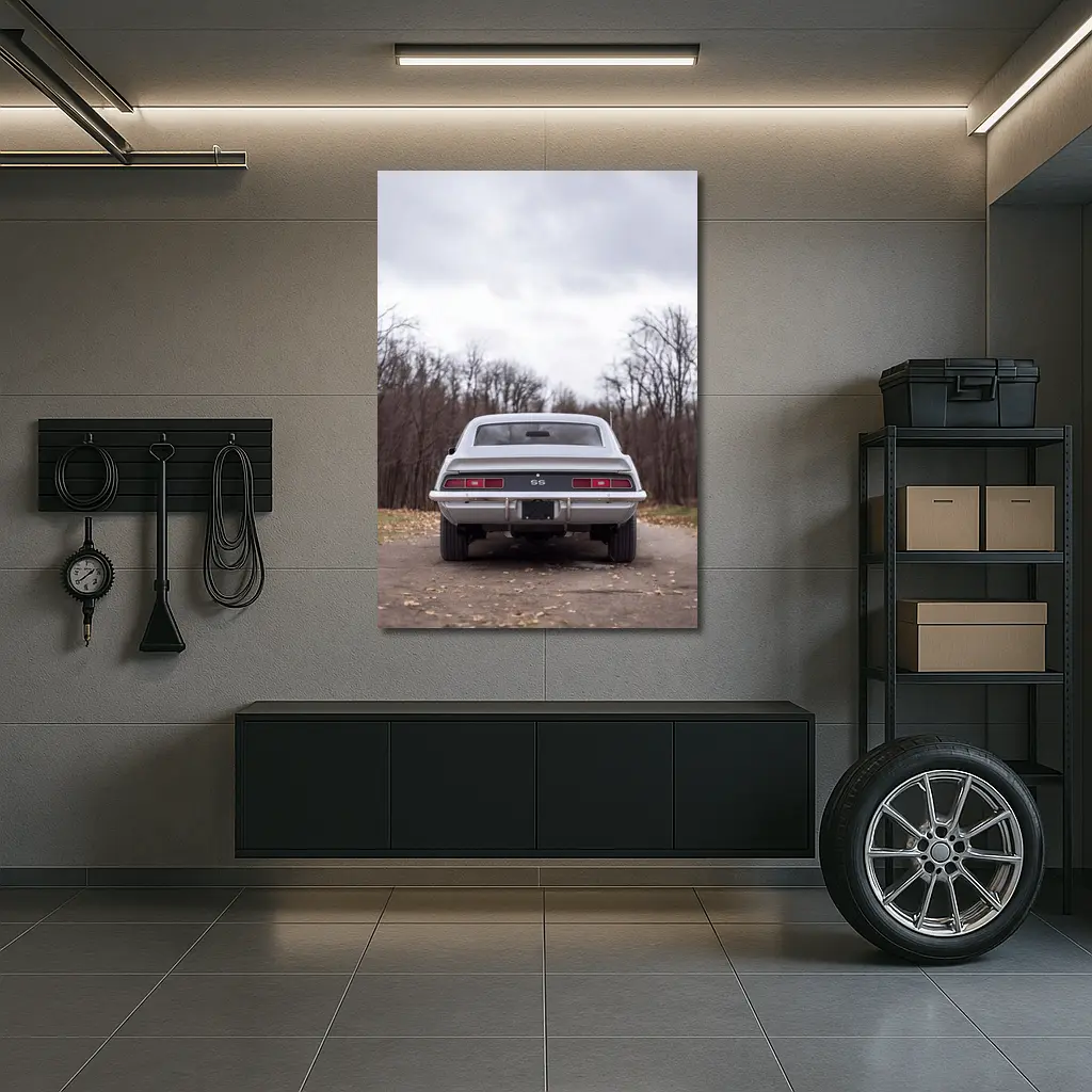 1969 Chevrolet Camaro SS Rear View – Wall Art