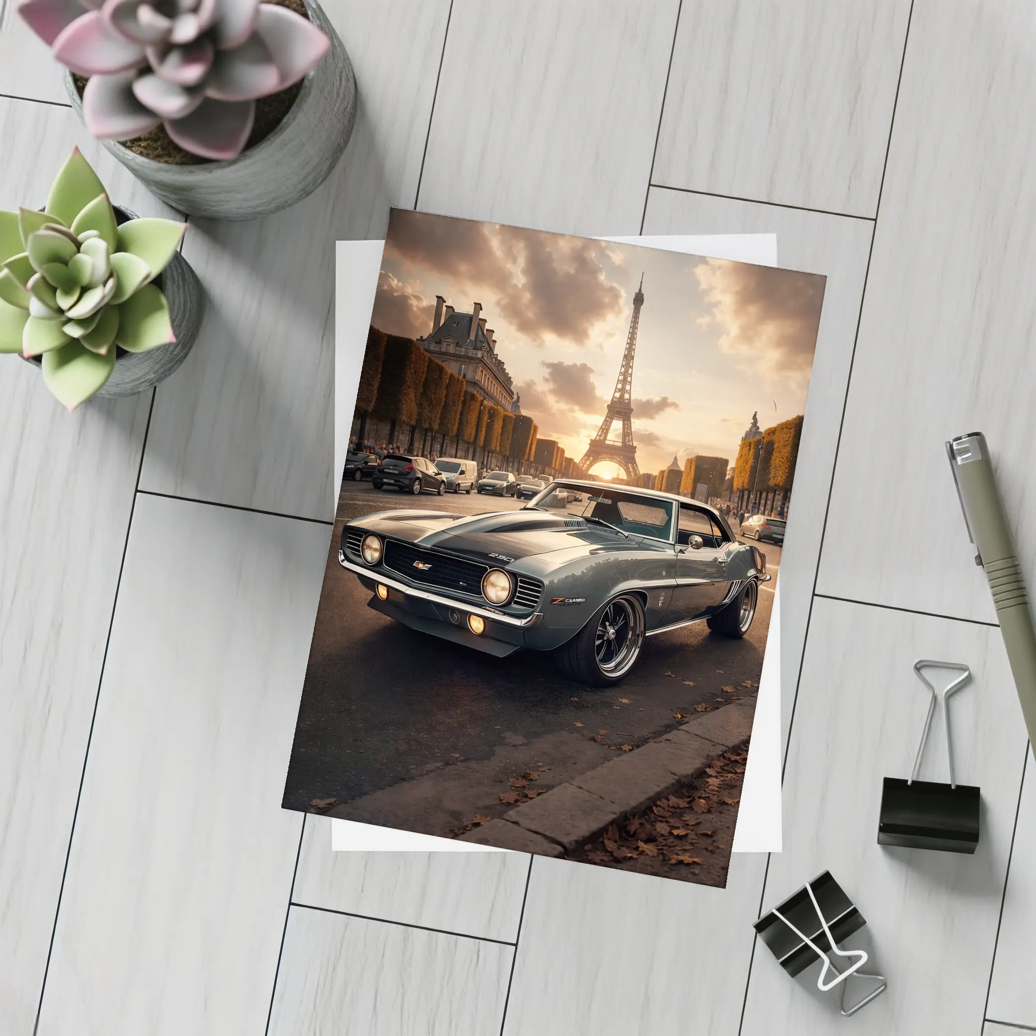 1969 Chevrolet Camaro Classic Muscle Paris – Postcards