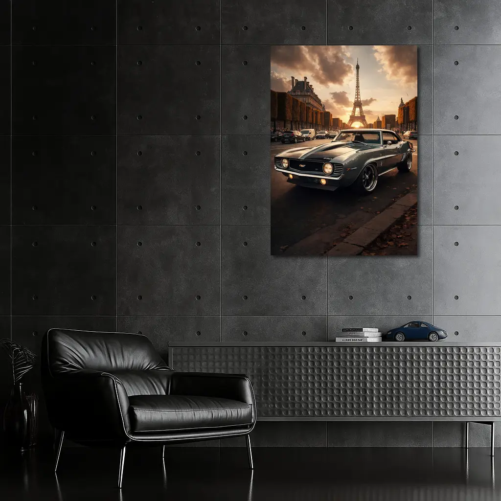 1969 Chevrolet Camaro Classic Muscle Paris – Wall Art