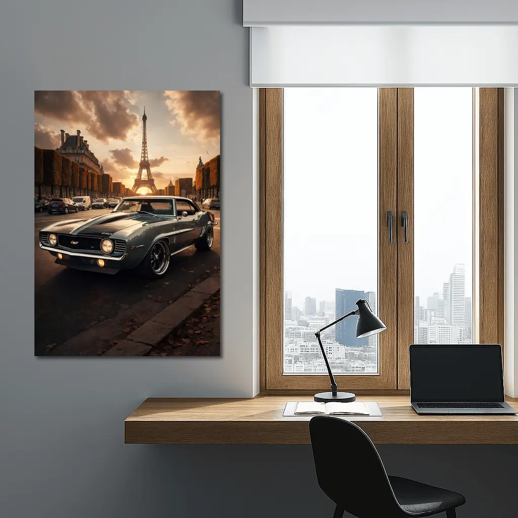 1969 Chevrolet Camaro Classic Muscle Paris – Wall Art