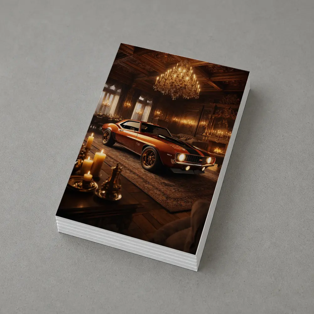 Chevrolet Camaro Classic Muscle Car Luxury Interior – Postcards