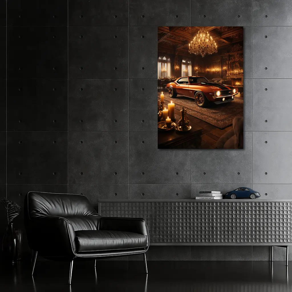 Chevrolet Camaro Classic Muscle Car Luxury Interior – Wall Art