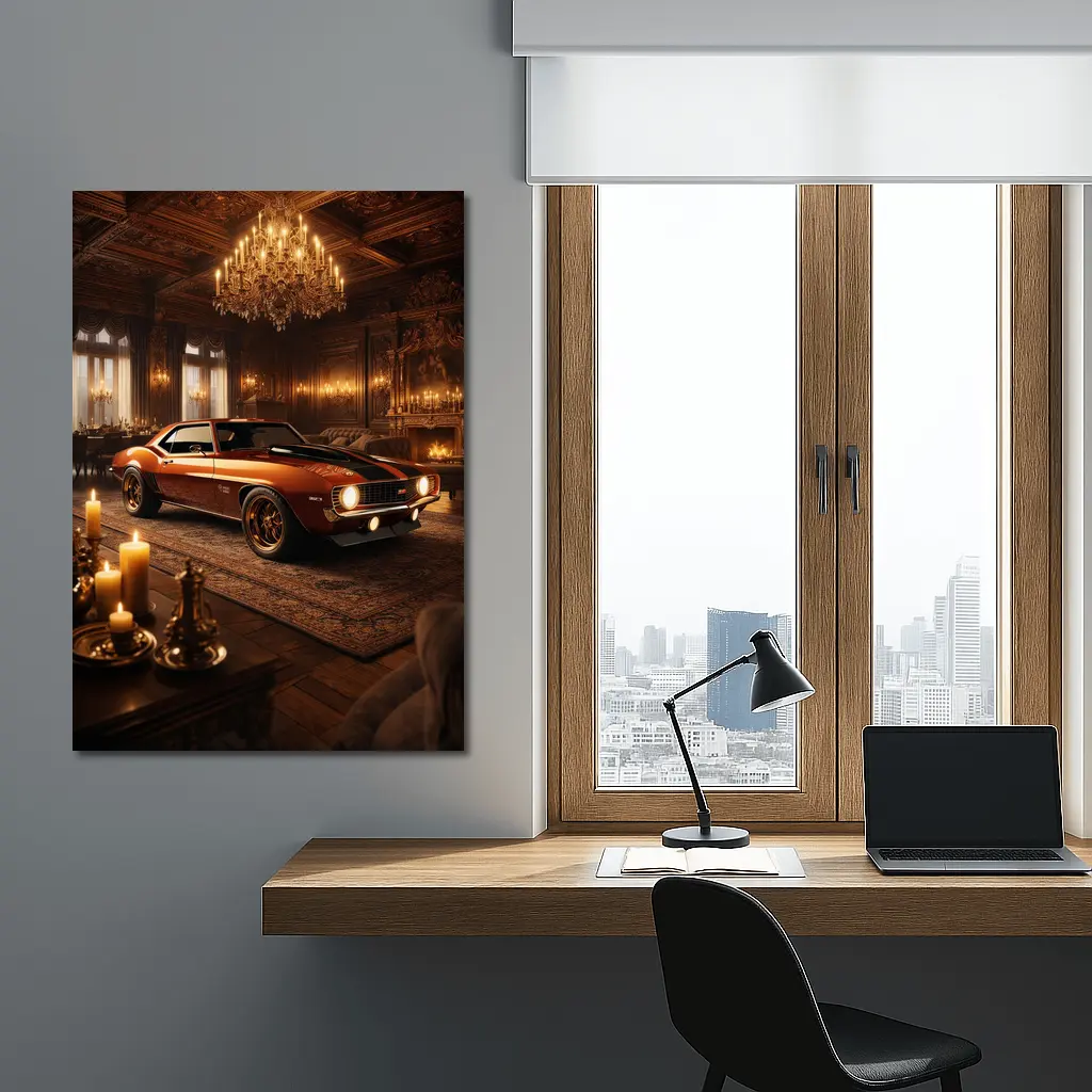 Chevrolet Camaro Classic Muscle Car Luxury Interior – Wall Art