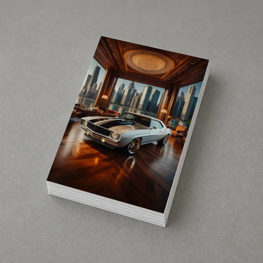 1969 Chevrolet Camaro Luxury Interior Cityscape – Postcards
