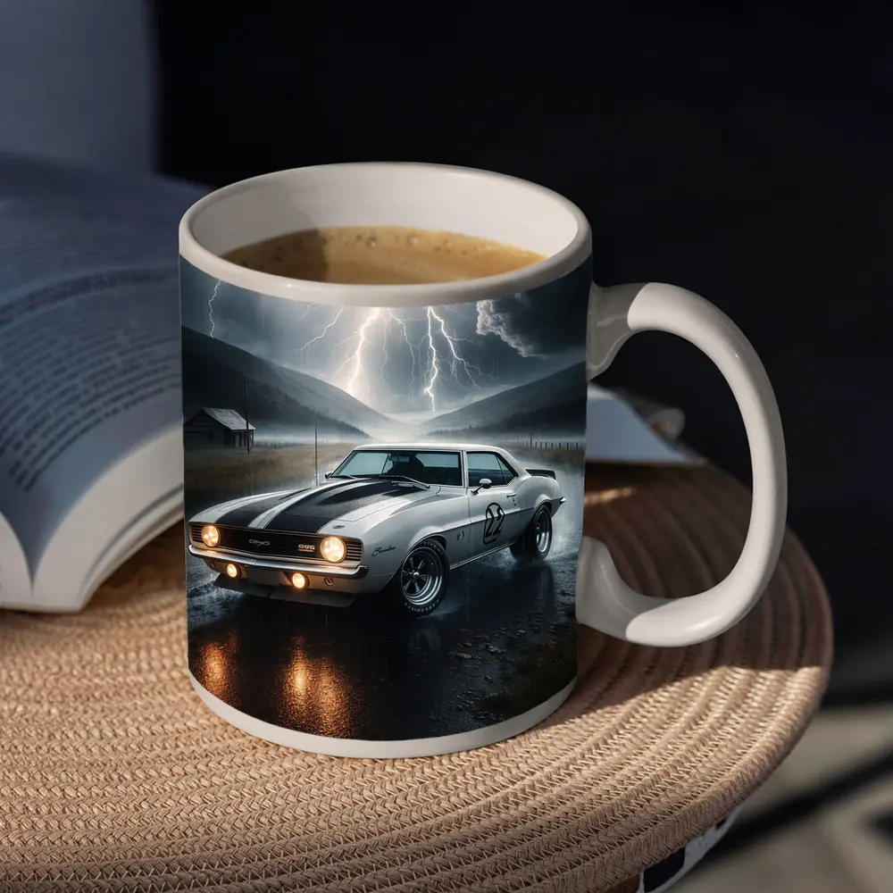Chevrolet Camaro Classic Muscle Thunderstorm Rain – Mugs