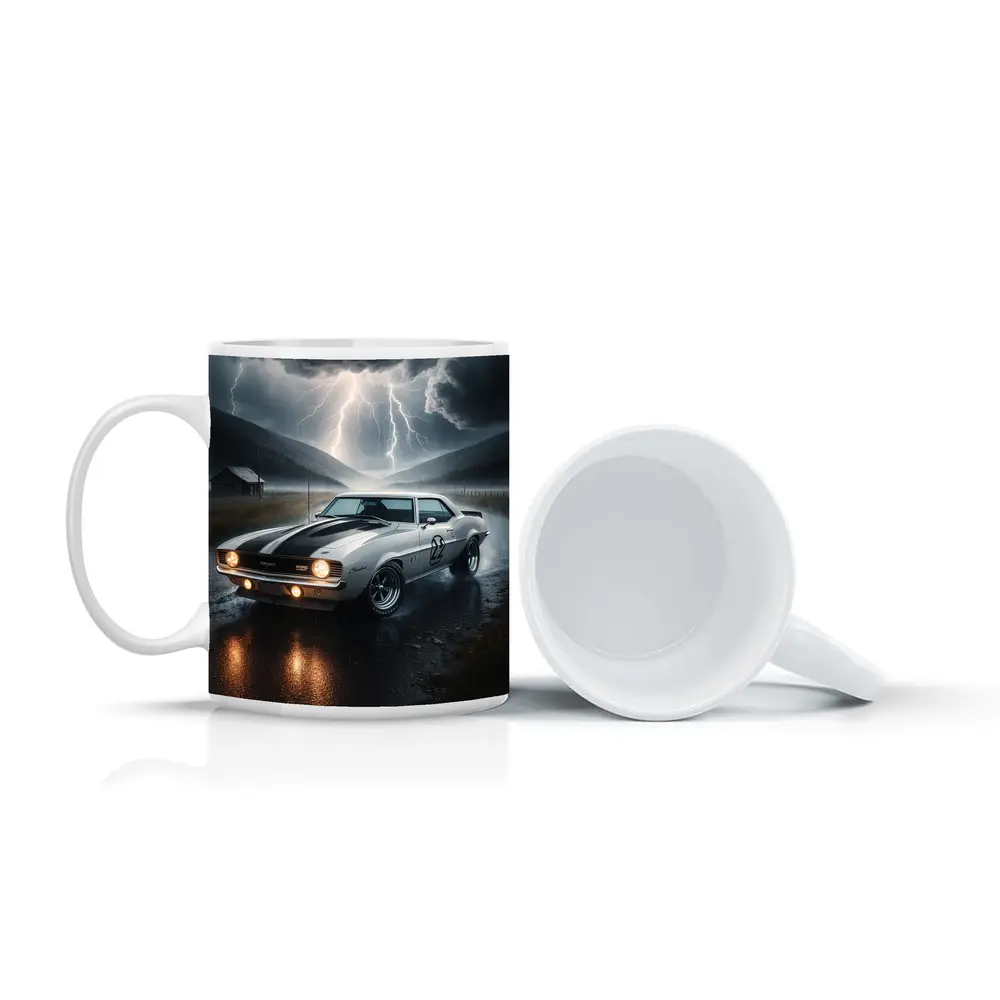 Chevrolet Camaro Classic Muscle Thunderstorm Rain – Mugs