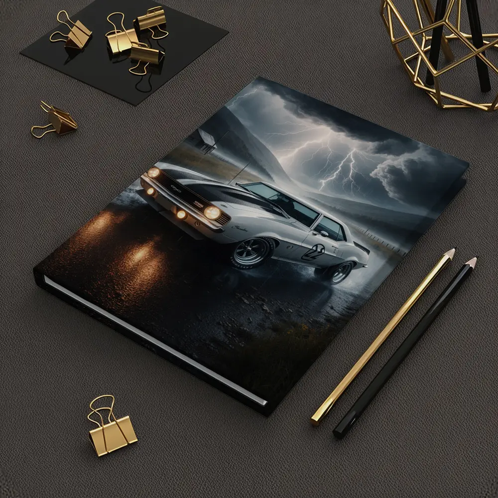 Chevrolet Camaro Classic Muscle Thunderstorm Rain – Notebooks