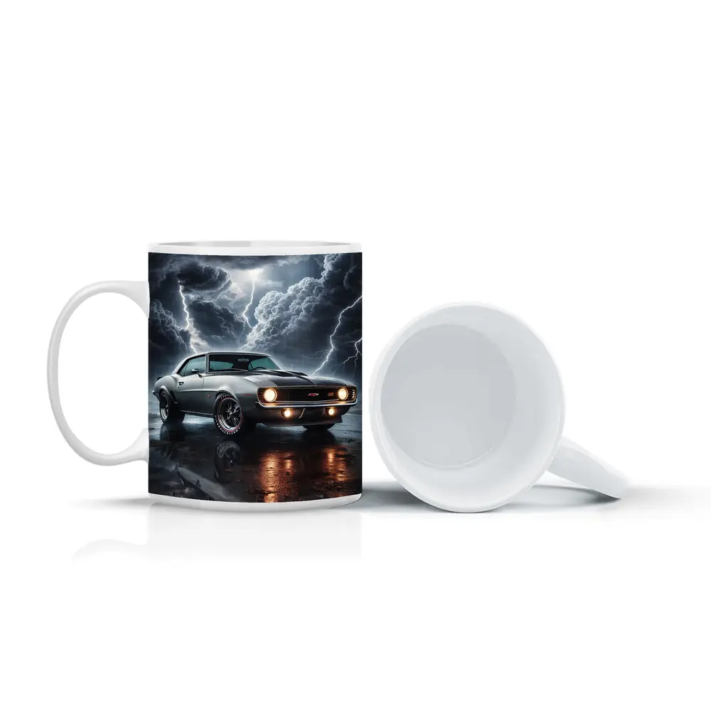 Chevrolet Camaro Classic Muscle Thunderstorm Night – Mugs