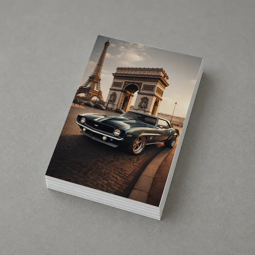Chevrolet Camaro Classic Muscle Car Paris – Postcards