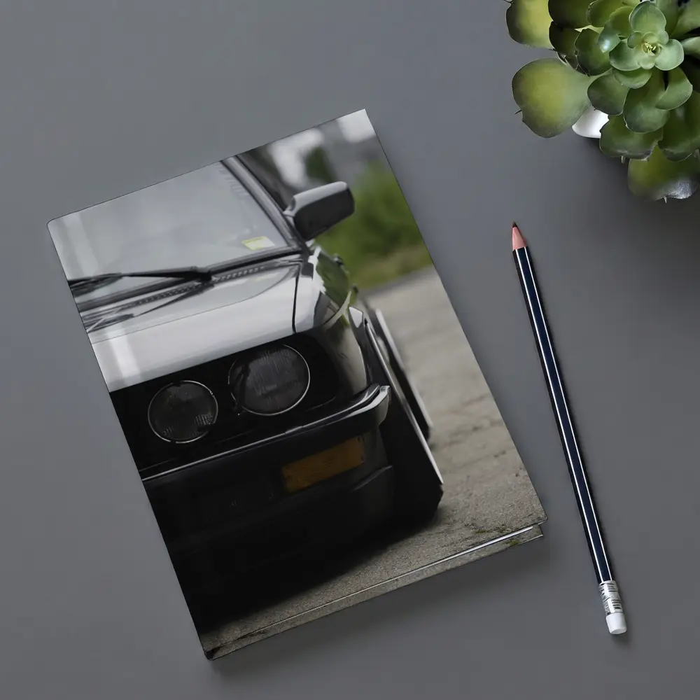 BMW E30 Black Front View Moody Street – Notebooks