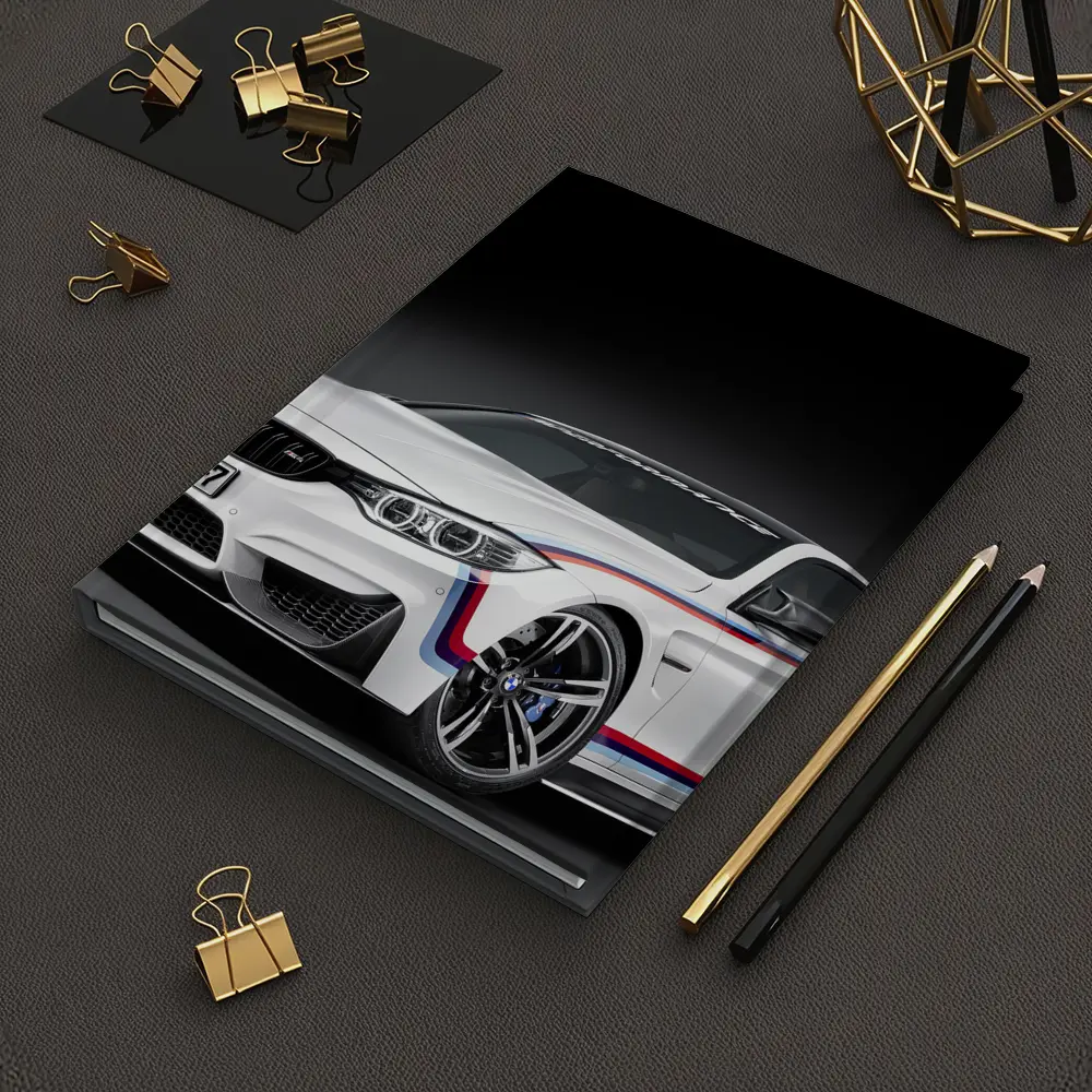 BMW M4 White Coupe Dark Studio – Notebooks