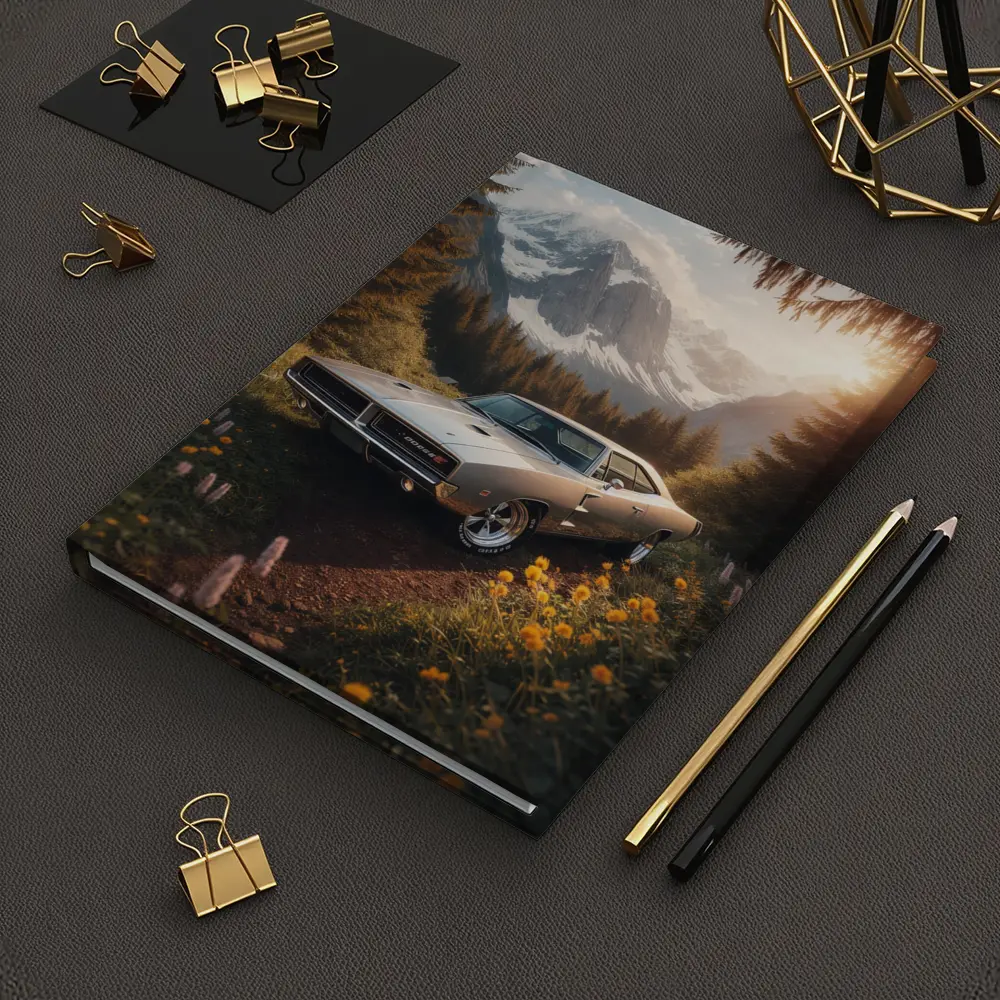 Dodge Charger Classic Muscle Car Mountain Forest – Notebooks
