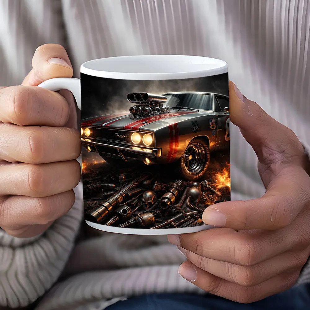 Dodge Charger Classic Muscle Car Dark Dramatic – Mugs