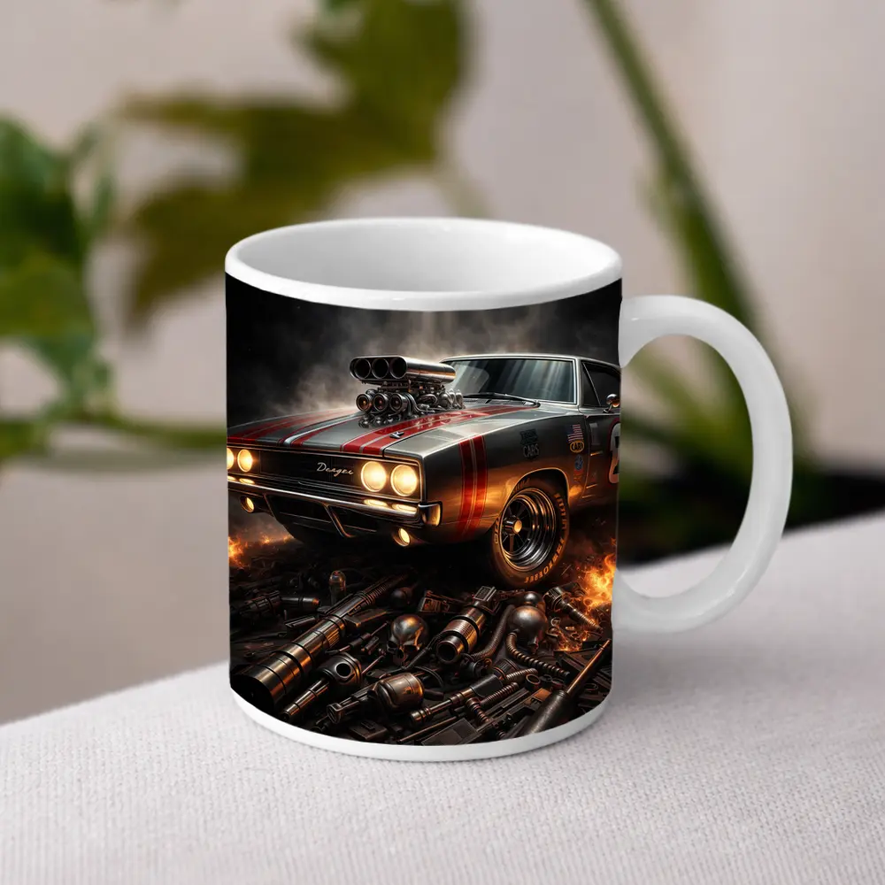 Dodge Charger Classic Muscle Car Dark Dramatic – Mugs