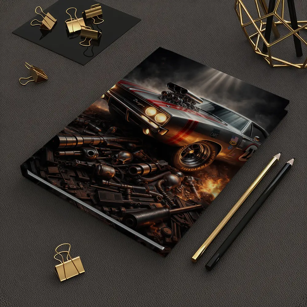 Dodge Charger Classic Muscle Car Dark Dramatic – Notebooks