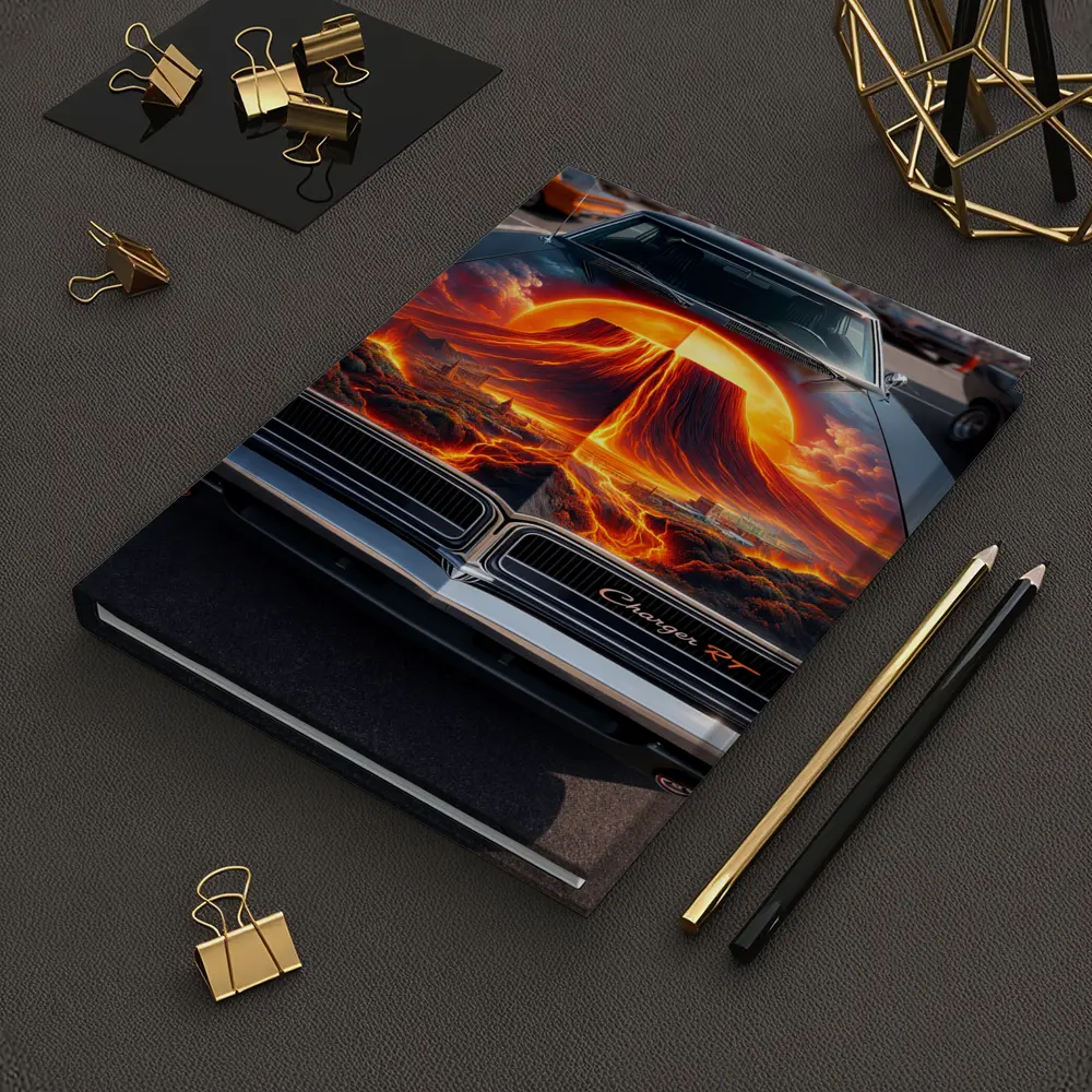 Dodge Charger RT Volcano Hood Art – Notebooks