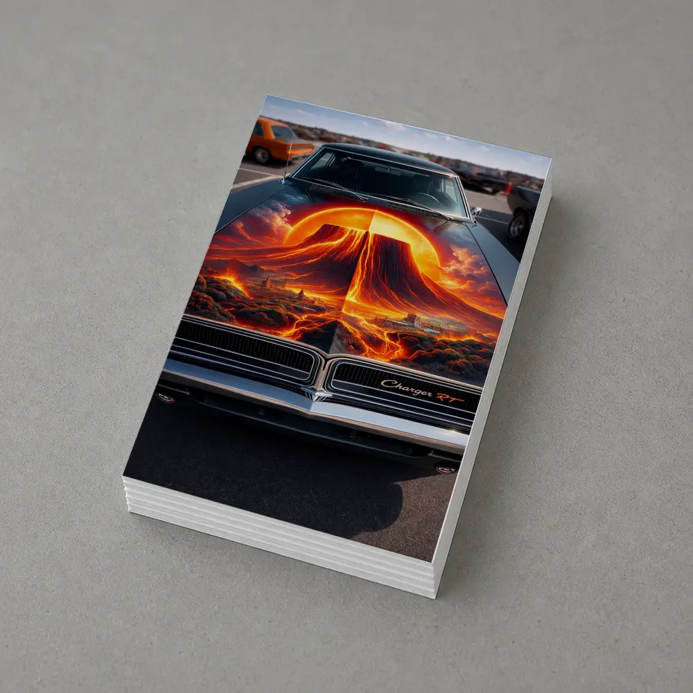 Dodge Charger RT Volcano Hood Art – Postcards