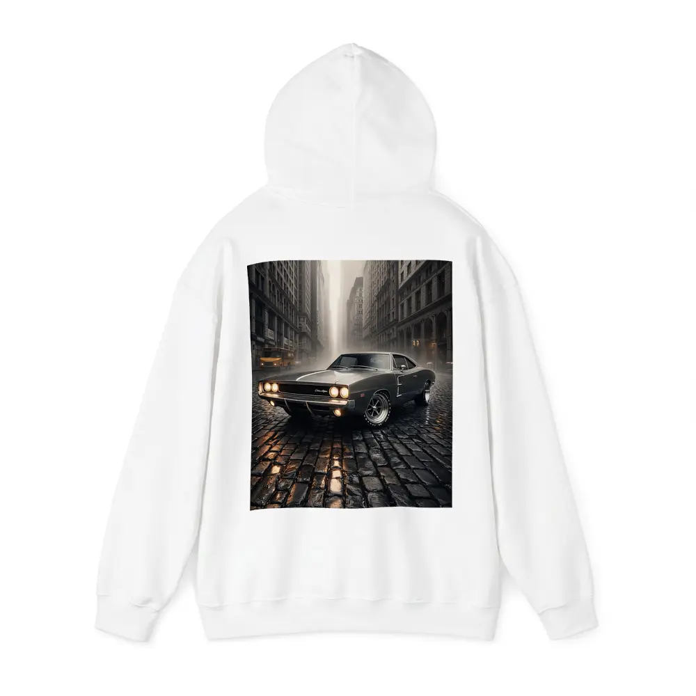 Dodge Charger Classic Muscle Car Rainy City – Hoodies
