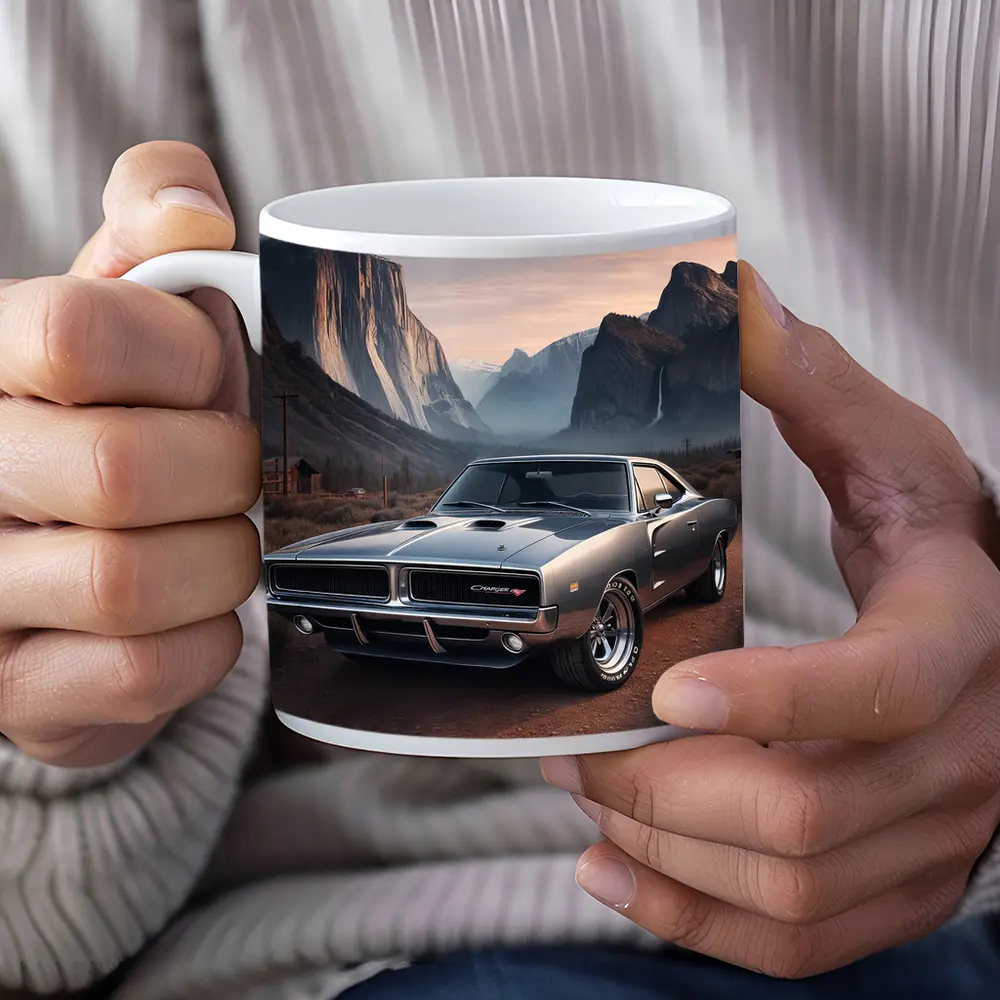 Dodge Charger RT Classic Muscle Car Mountains – Mugs