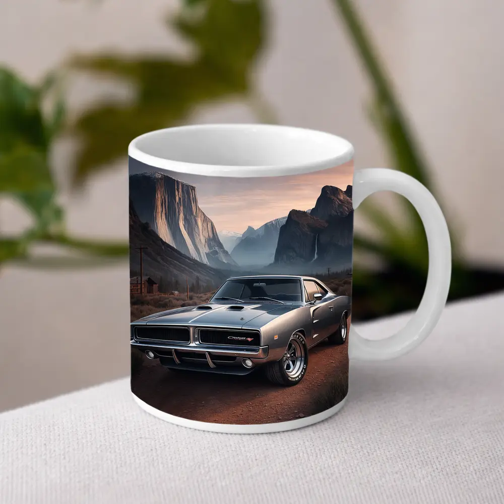 Dodge Charger RT Classic Muscle Car Mountains – Mugs