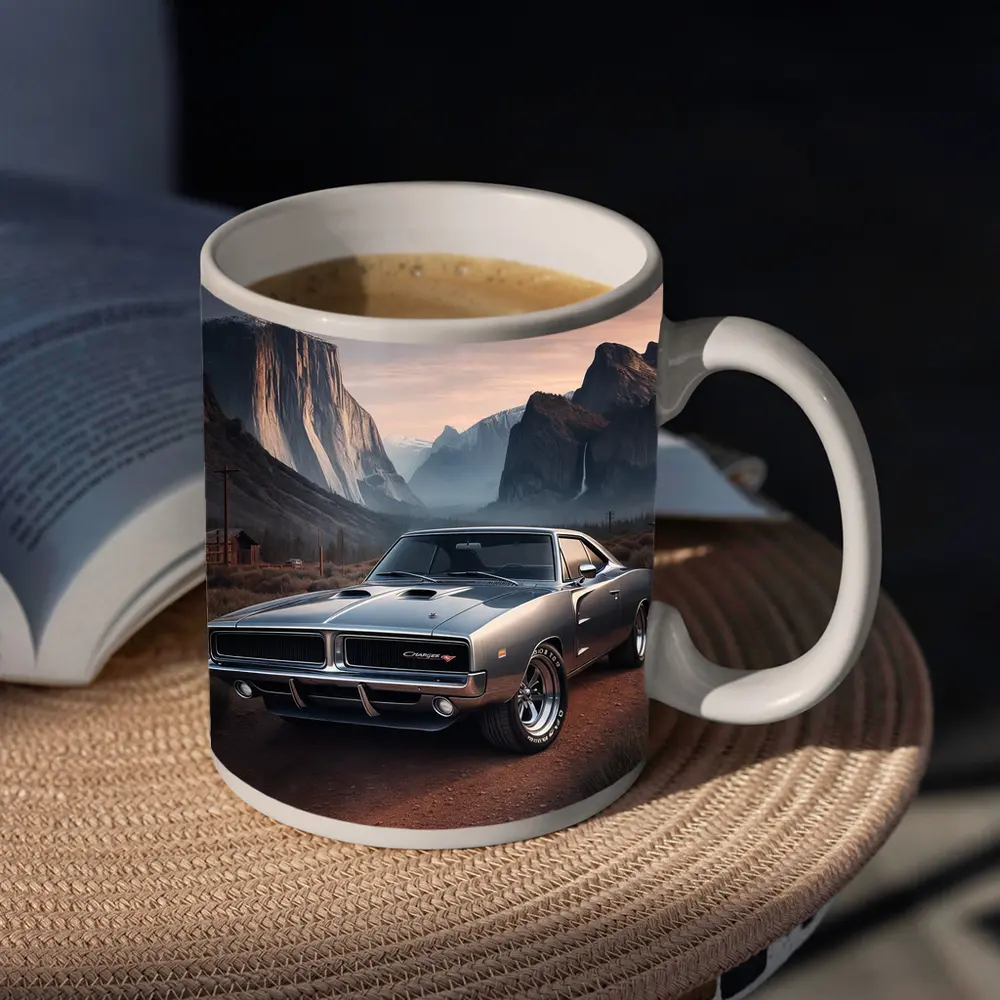 Dodge Charger RT Classic Muscle Car Mountains – Mugs