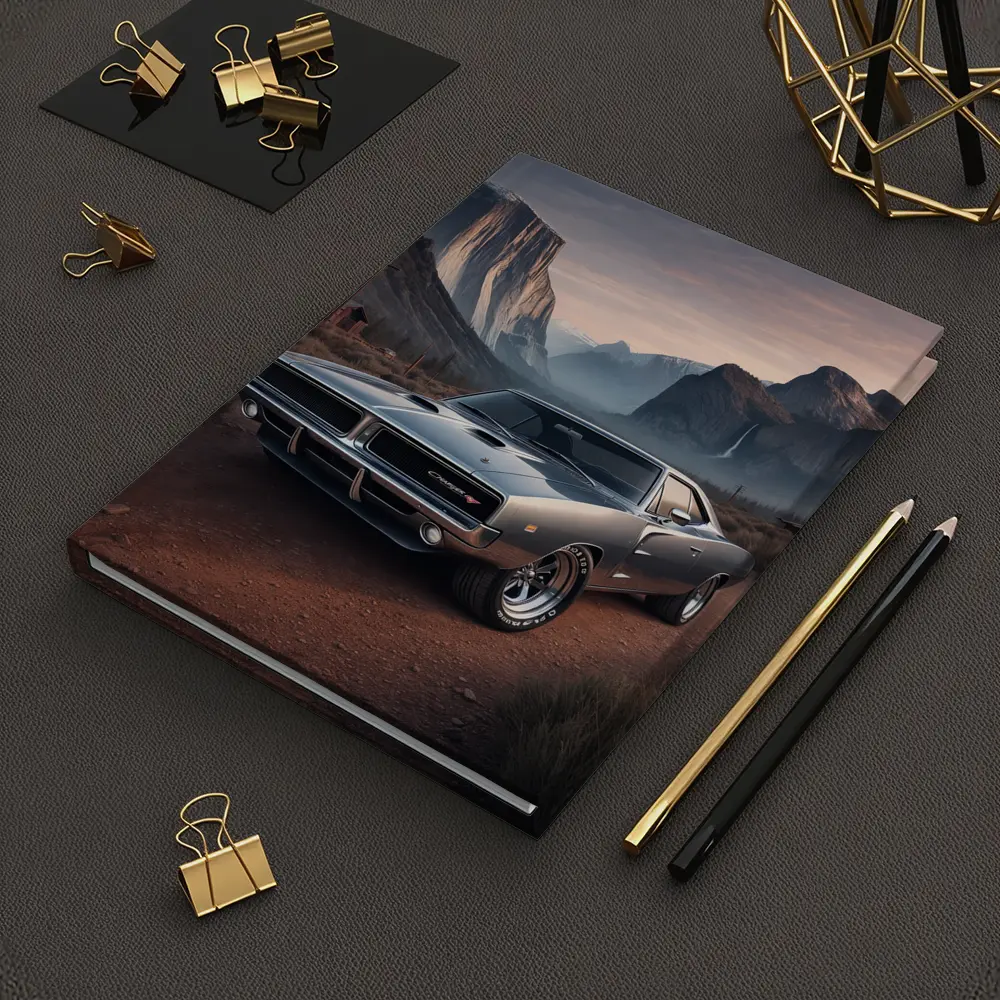 Dodge Charger RT Classic Muscle Car Mountains – Notebooks