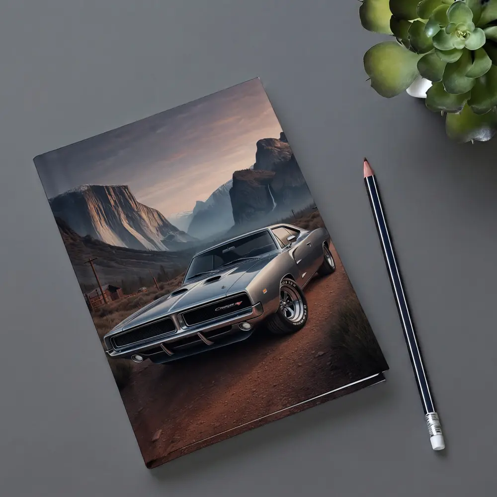 Dodge Charger RT Classic Muscle Car Mountains – Notebooks