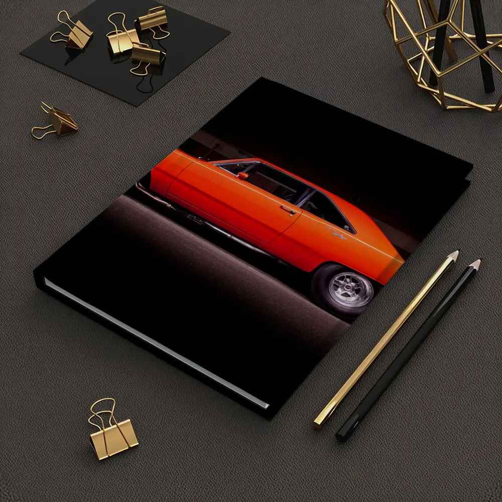 1970 Dodge Dart Coupe Orange Muscle Car – Notebooks