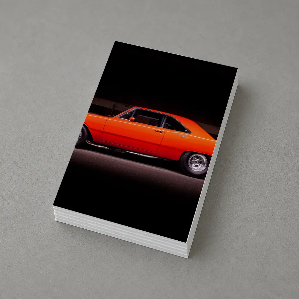 1970 Dodge Dart Coupe Orange Muscle Car – Postcards