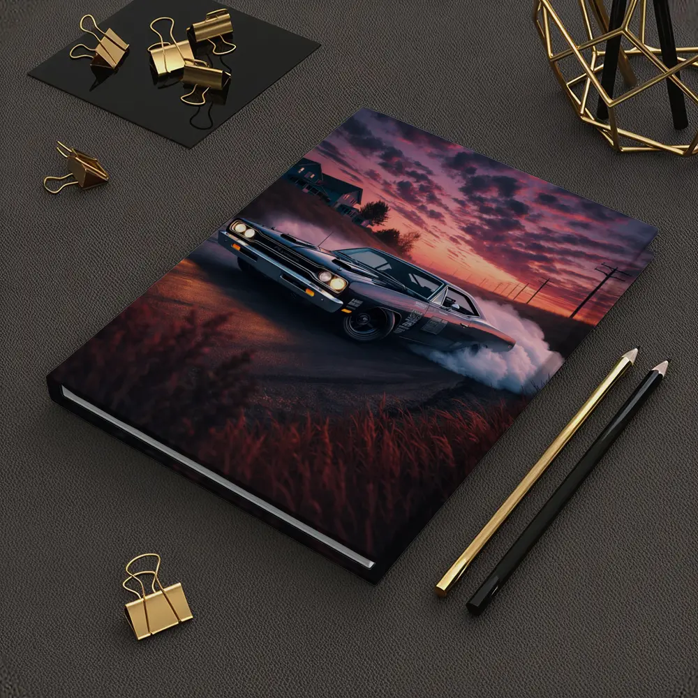 Plymouth Road Runner Burnout Sunset Drift – Notebooks