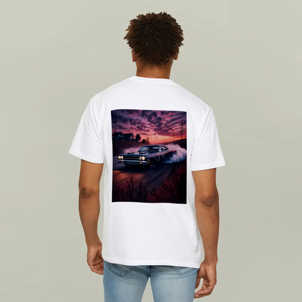 Plymouth Road Runner Burnout Sunset Drift – T-Shirts