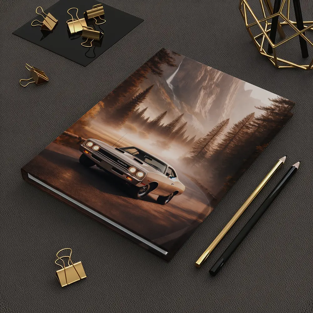 Plymouth Road Runner Classic Muscle Car Forest – Notebooks
