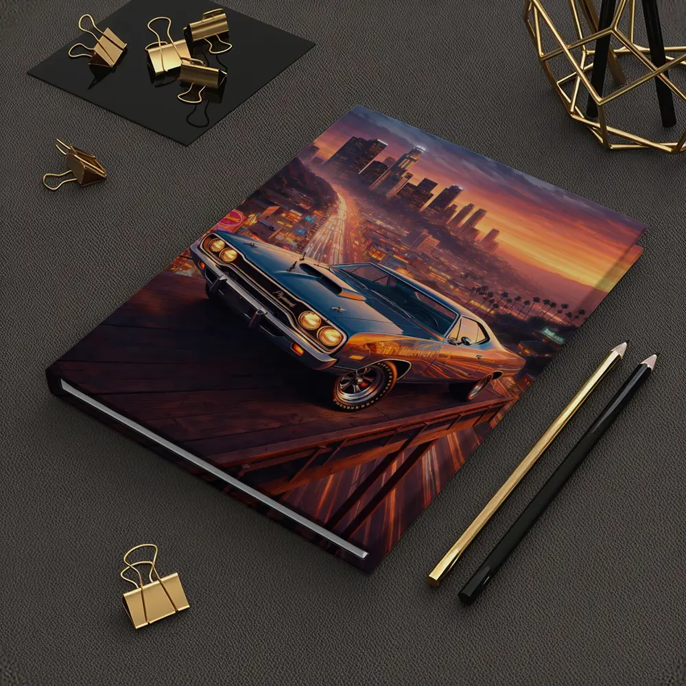Plymouth Road Runner Los Angeles Sunset Skyline – Notebooks