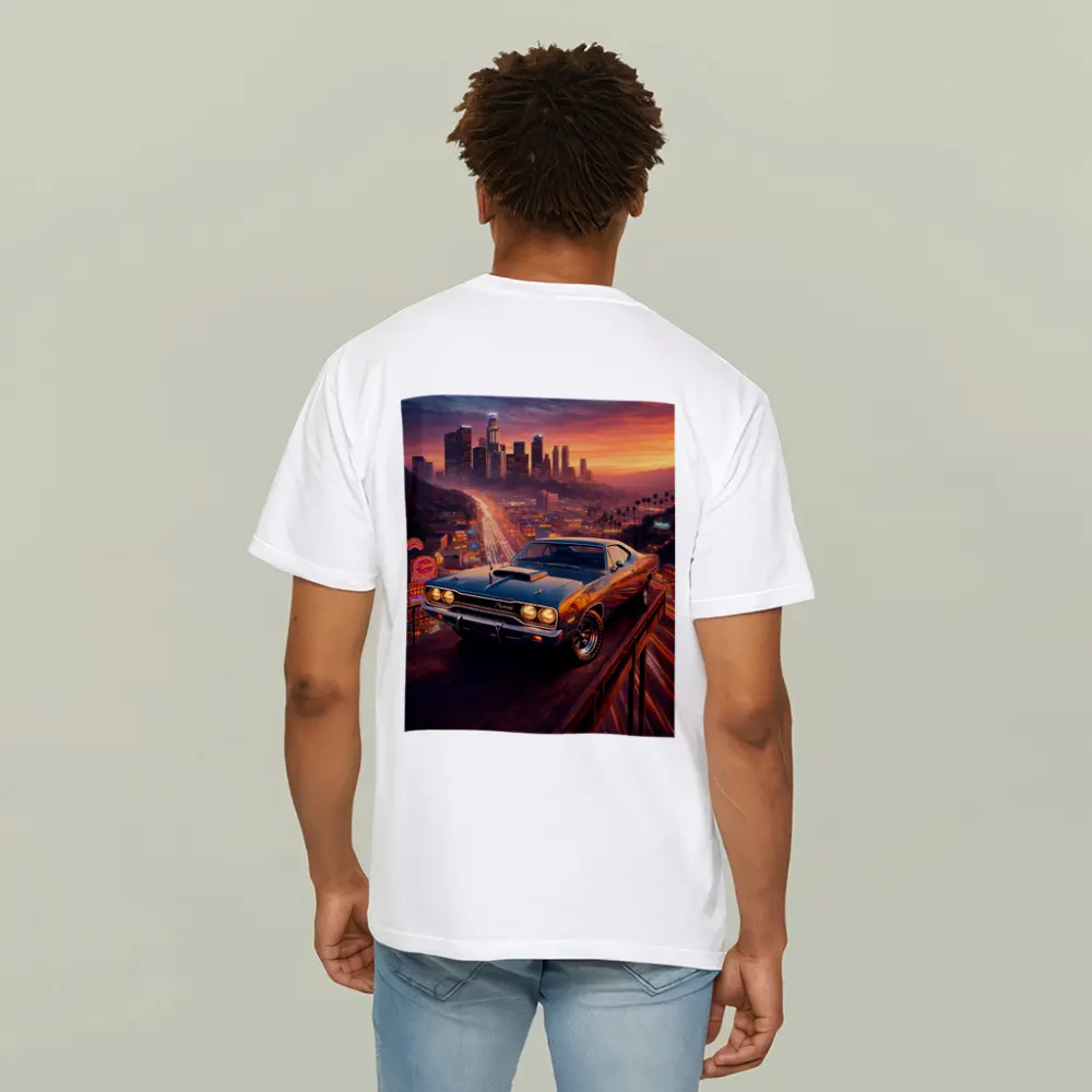 Plymouth Road Runner Los Angeles Sunset Skyline – T-Shirts