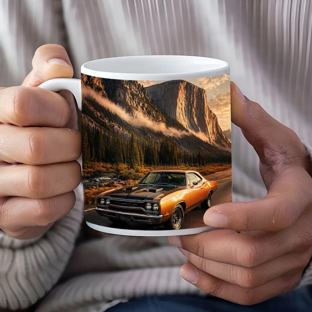 Plymouth Road Runner Classic Muscle Mountain Road – Mugs