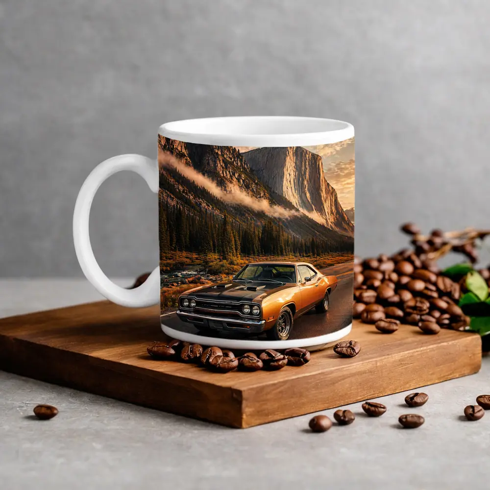 Plymouth Road Runner Classic Muscle Mountain Road – Mugs