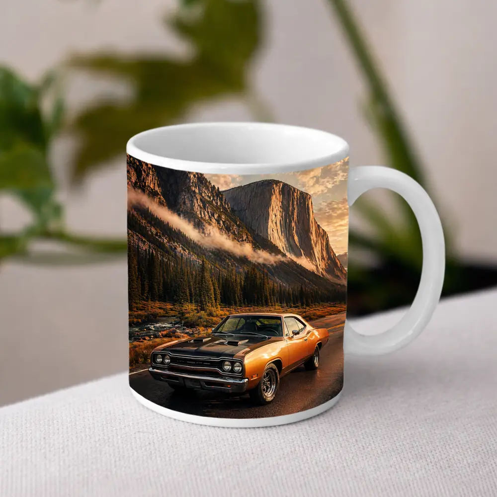 Plymouth Road Runner Classic Muscle Mountain Road – Mugs