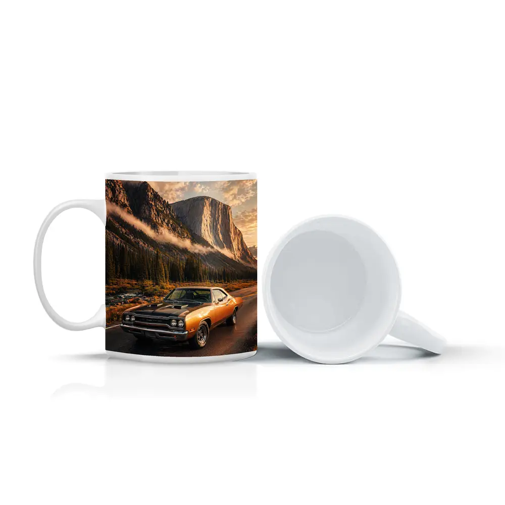 Plymouth Road Runner Classic Muscle Mountain Road – Mugs