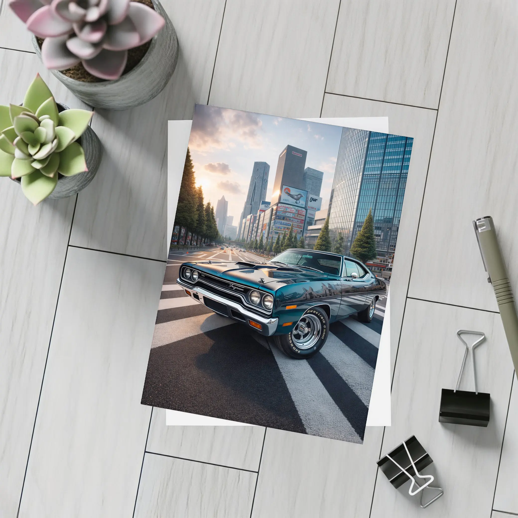 Plymouth Road Runner Classic Muscle Tokyo City – Postcards