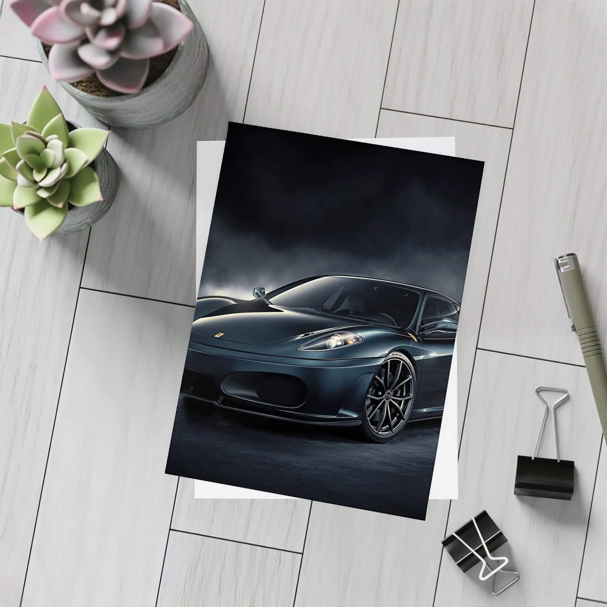 Ferrari F430 Dark Smoke Studio Shot – Postcards