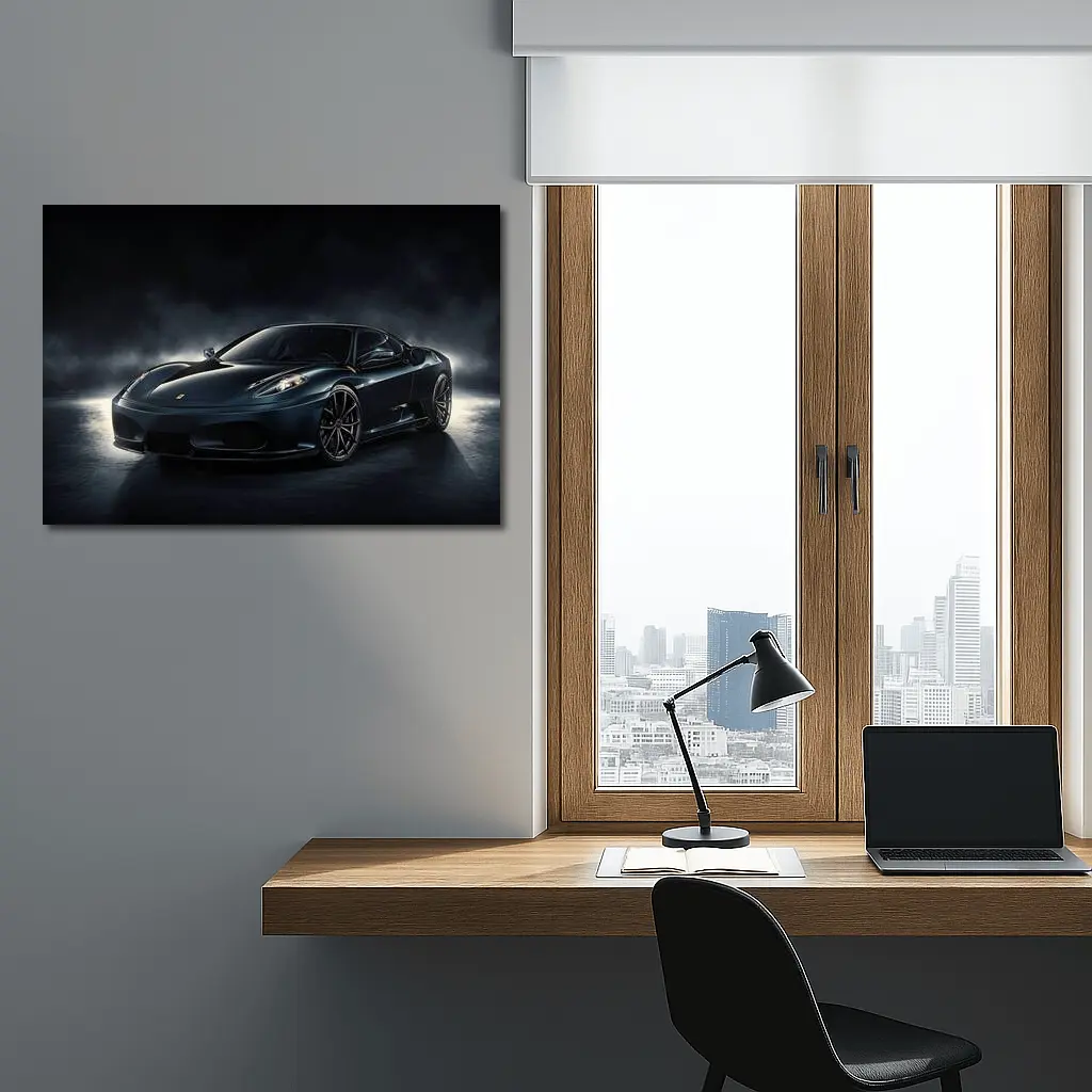 Ferrari F430 Dark Smoke Studio Shot – Wall Art