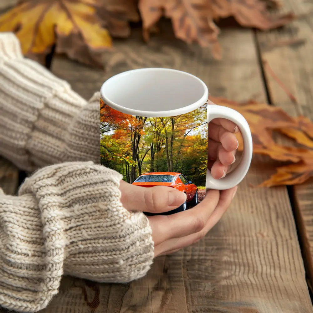 1971 Chevrolet Camaro Red Autumn Forest – Mugs