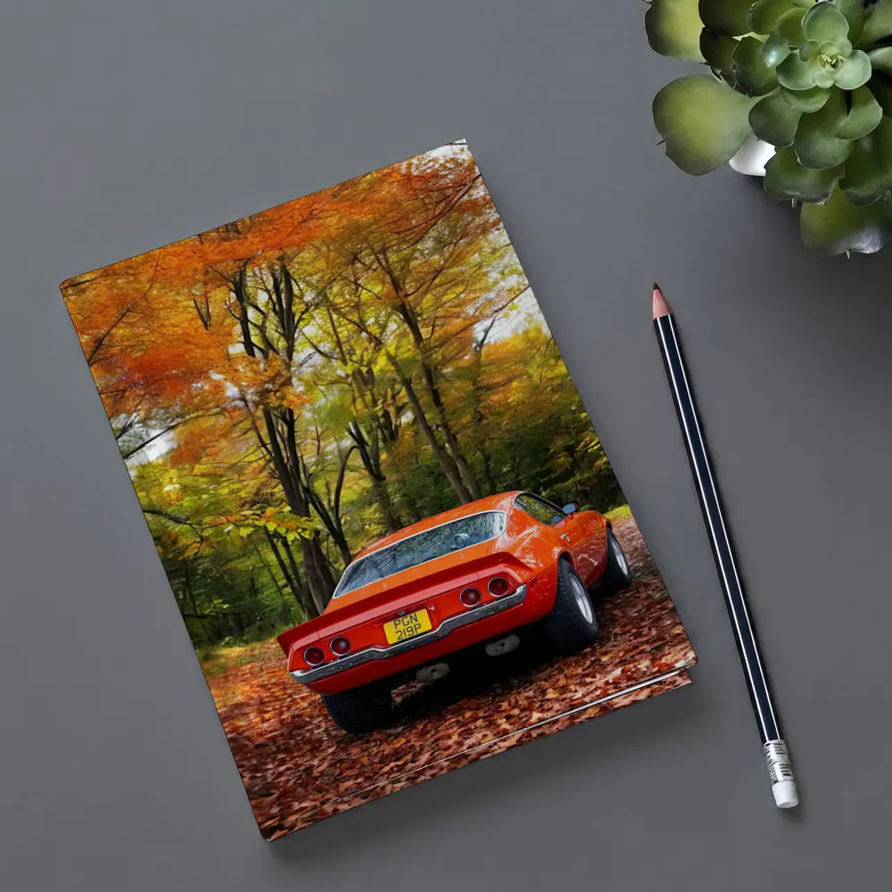 1971 Chevrolet Camaro Red Autumn Forest – Notebooks