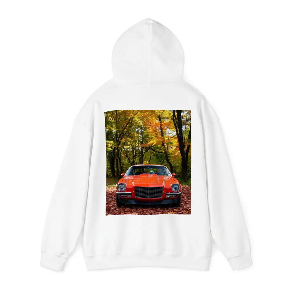 1971 Chevrolet Camaro Red Autumn Forest – Hoodies