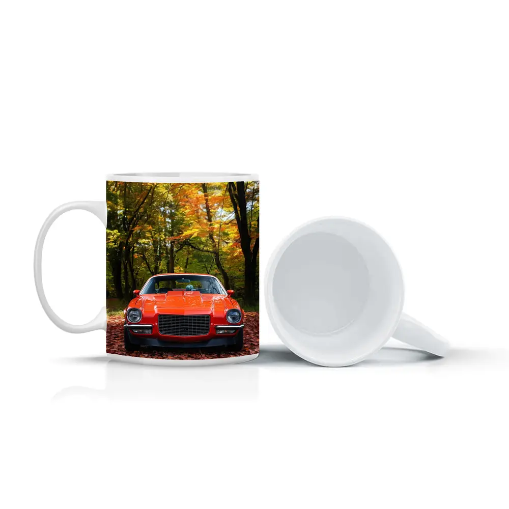 1971 Chevrolet Camaro Red Autumn Forest – Mugs