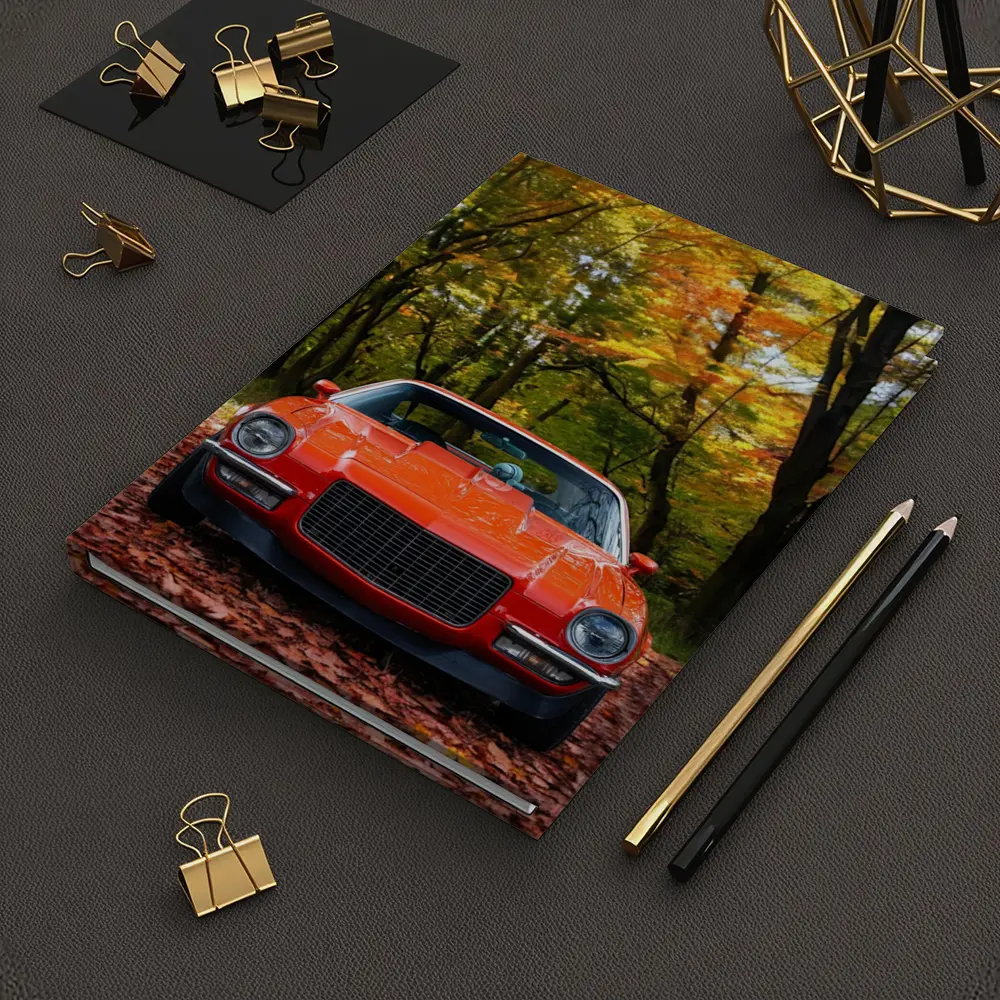 1971 Chevrolet Camaro Red Autumn Forest – Notebooks
