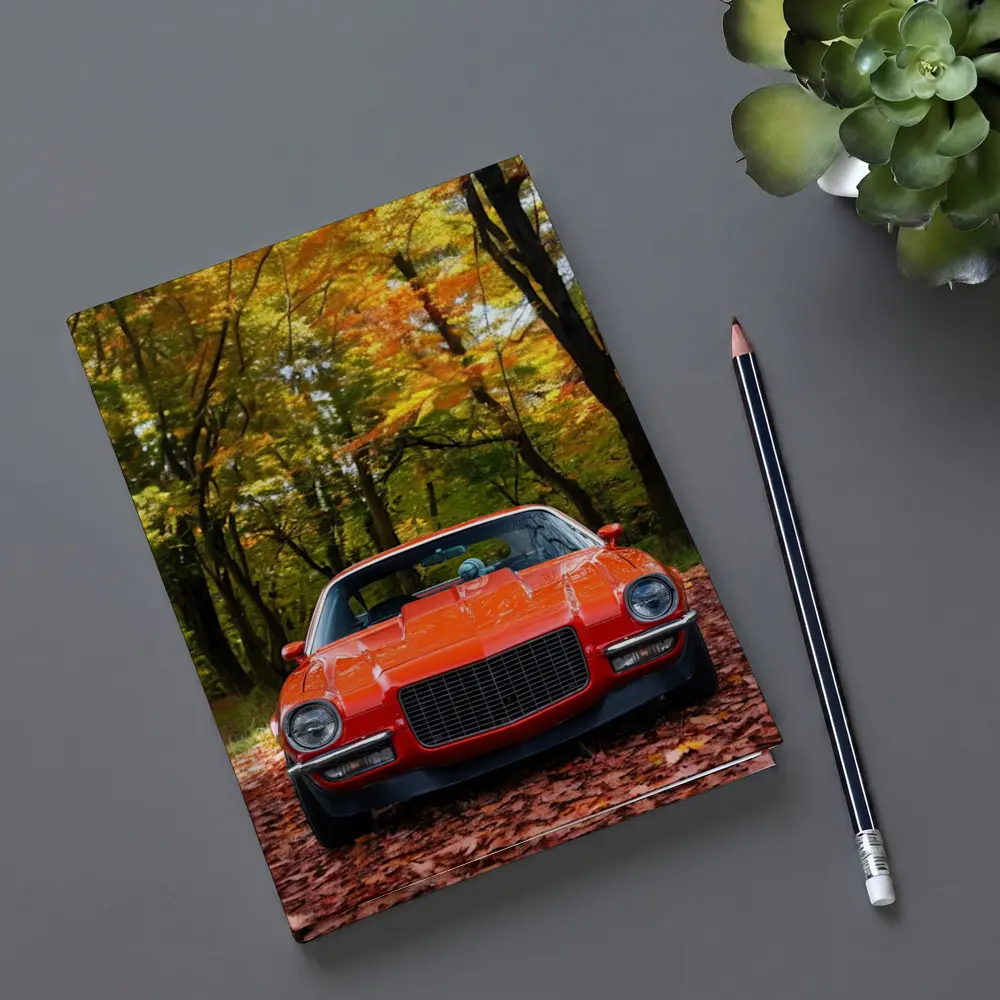 1971 Chevrolet Camaro Red Autumn Forest – Notebooks