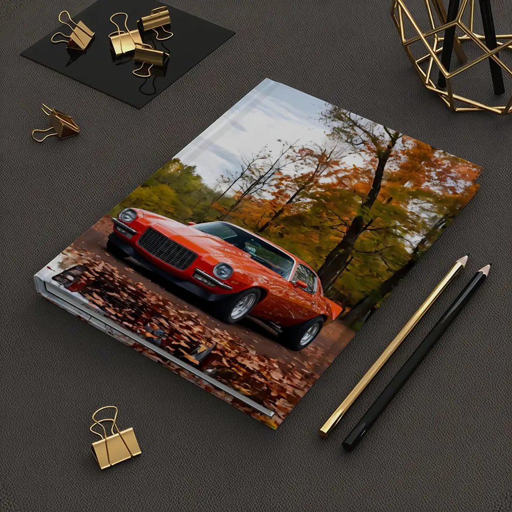1971 Chevrolet Camaro Red Autumn Forest – Notebooks