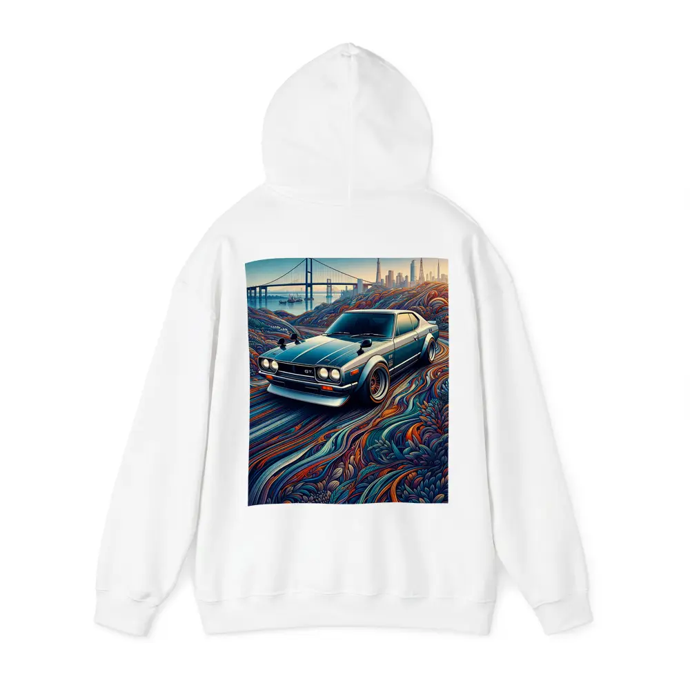 Nissan Skyline GT Tokyo Skyline Abstract Art – Hoodies